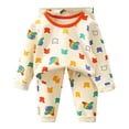 thumbnail image 1 of WEAIXIMIUNG Christmas Solid Color Children's Hoodie Set With Thick Fall And Winter Homewear Pajamas 80-90cm, 1 of 5