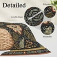 thumbnail image 3 of Boho Green Flowers Throw Pillow Cover 20 x 36 Inch Decorative Pillow Cover Modern Bohemia Botanical Mushroom Lumbar Pillowcase Seasonal Rectangle Cushion Case for Couch Sofa Bed Living Room, 3 of 9