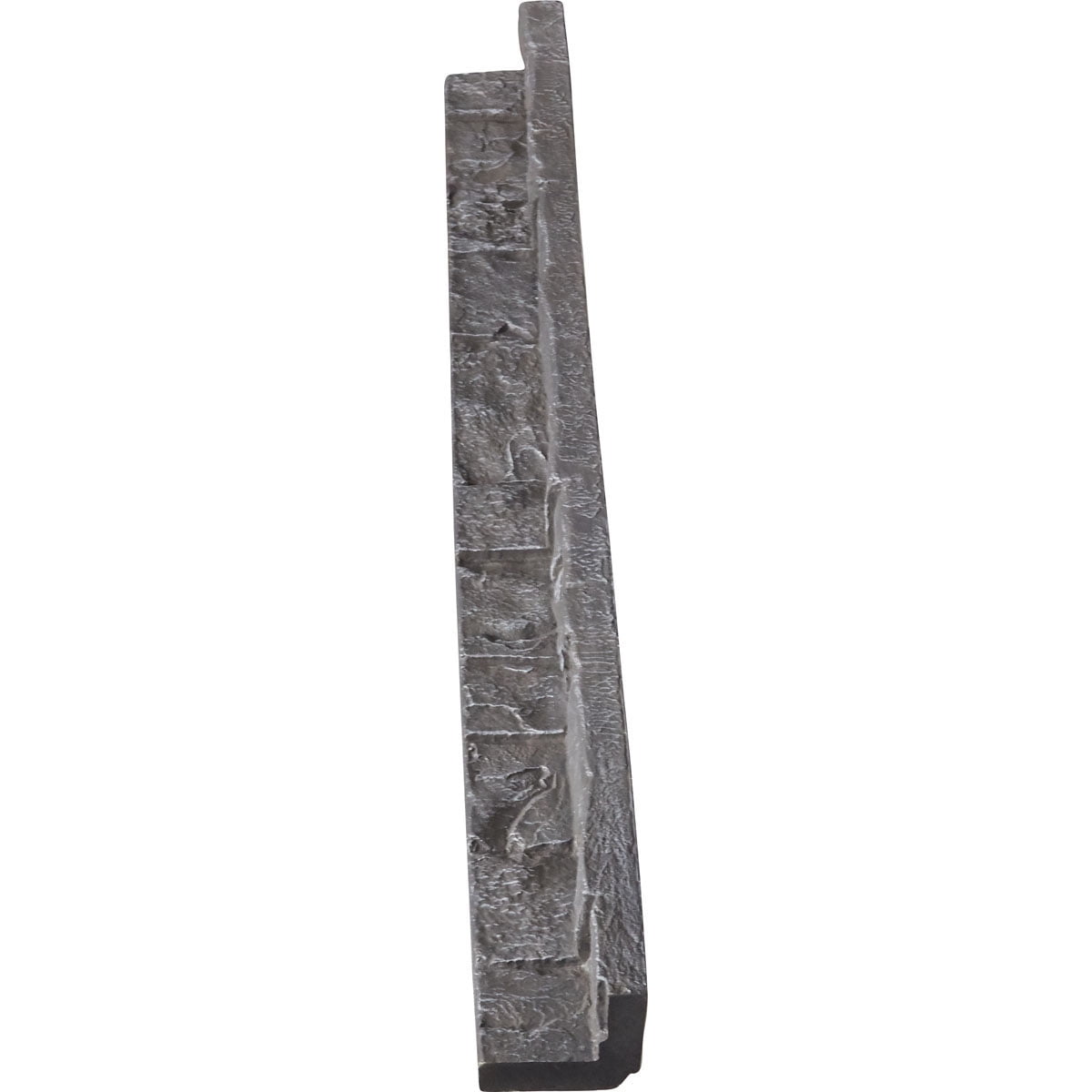 Ekena Millwork 3"W x 3"D x 48"H Universal Inside Corner for StoneWall Faux Stone Siding Panels, Slate Gray