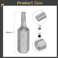 thumbnail image 2 of Uxcell 10pcs 1/4" Hex Shank T10 Head 1" Length Torx Screwdriver Bit, 2 of 6