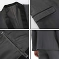 thumbnail image 3 of Men's Shawl Lapel Suit with Black Jacquard Tie Slim Fit Tuxedo Blazer Vest Pants for Wedding Dinner Prom, 3 of 5
