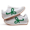 thumbnail image 3 of LUCKY STEP Stylish Retro Casual Comfortable Running Walking Shoes,Grey/Green,Womens, 3 of 6