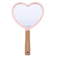 thumbnail image 1 of Pink Heart Hand Mirror 1Pcs Portable For Women Daily Use And Travel, 1 of 5