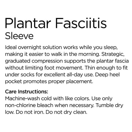 Equate Plantar Fasciitis Sleeve, S/M, 2 Count