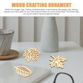 thumbnail image 3 of TEHAUX 40Set Wooden Maple Leaf Cutout for Diy Wood Burning and Craft Supplies, 3 of 8