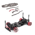 thumbnail image 3 of Marco de suspensión trasera delantera de fibra de carbono, fibra de carbono y aluminio Kit de marco de suspensión de chasis de automóvil RC Drift Piezas de actualización de chasis de automóvil RC Durabilidad probada, 3 of 8