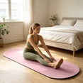 thumbnail image 5 of Solid Color Silica Mud Elliptical Yoga Mat, Non Slip Quiet Shock Absorbing Fitness Floor Mat, Thick Exercise Mat for Yoga Pilates Workout Home Gym Training, 5 of 6