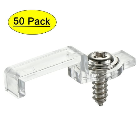 

LED Strip Mounting Brackets Fixing Clips with Screws for 10mm Wide 5050 Waterproof LED Strip Nylon 50Pcs