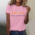 thumbnail image 2 of Jamsmile Women Tshirts Summer Casual Soft Cartoon Print Basic Tee Shirts Comfortable Relaxed Fit Daily Wear Graphic T-Shirts, 2 of 4