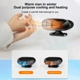 thumbnail image 6 of 12V/24V Vehicle Heater & Cooling Fan, Portable Car Windscreen Defroster Demister With Hot & Cool Air, Fast Heating Car Heater For Winter & Summer Use, 6 of 6