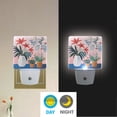 thumbnail image 2 of Yayeee LED Plug in Night Light for The Home with Auto Dusk to Dawn Light Sensors, 2 Pack, Flowers and Leaves, 2 of 6