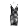thumbnail image 1 of Vestido de tirantes de espagueti BLESIY con lentejuelas negro ajustado, 1 of 8