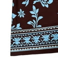 thumbnail image 7 of Gamivast Women Boho Shift Dress Floral Print Tie Neck Short Sleeve Tunic Mini Dress Summer Beach Loose Fit Casual Vacation Party Flowy Sun Dress Wear, 7 of 7