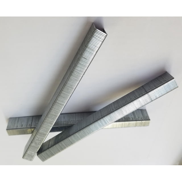 22GA 71Series 7112 3/8-Inch Crown By Leg Length 1/2-Inch Galvanized Fine Wire Staples(10000pcs/Box)