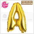 thumbnail image 4 of Globos de aluminio inflables con letras doradas y números, suministros de fiesta de feliz cumpleaños, decoración de fiesta de boda, 16 pulgadas, 4 of 4
