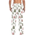 thumbnail image 4 of FORMRS Mens Pajama Pants with Pockets Sleepwear Lounge Bottoms Sizes S-2XL, Green Christmas House, 4 of 7
