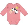 thumbnail image 3 of Inktastic Fun Farm Animals Cow, Pig, Chick Boys or Girls Long Sleeve Baby Bodysuit, 3 of 5