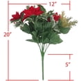 thumbnail image 2 of Admired By Nature Artificial Winter Frost Seasonal Mixed Bush, Red Gold, ABN4B009-RED-GLD, 2 of 3