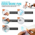thumbnail image 3 of 3Dmate Base - Transparent 3D Pen Mat 18 x 12 Inches with Fuse and Join Area - Flexible Two-Sided Heat-Resistant Silicone - 3D Pen Accessories Compatible with Stencils - STEM Activity for K, 3 of 6