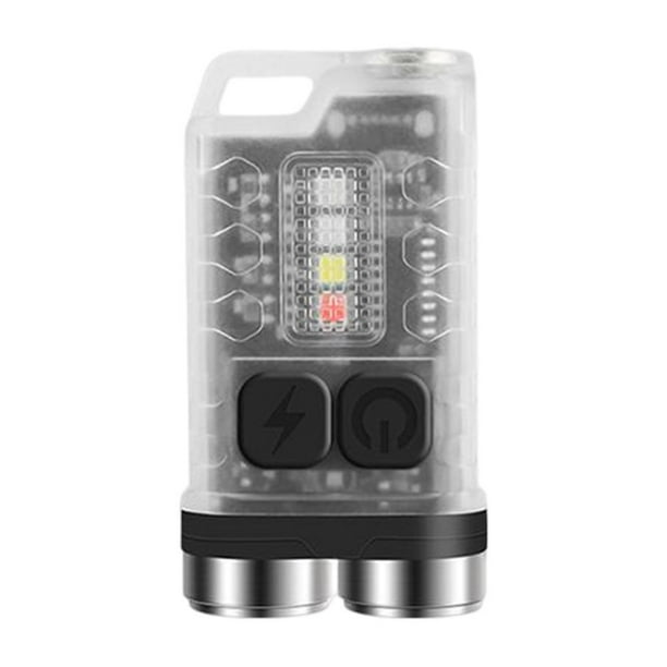 Bombilla Mini EDC Linterna 900LM USB Tipo-C Carga Llavero Luz (Blanco Fluorescente) Wdftyju Para estrenar