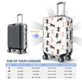 thumbnail image 6 of Xecao Yoga Labrador Retriever print Elastic Luggage Cover, with double-sided print , is perfect for travel, business, and daily use, 6 of 9