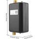 thumbnail image 4 of Calentador de agua eléctrico 220V 3400W Calentador de agua instantáneo Adecuado para agua fría a agua caliente Temperatura de flujo de agua ajustable Cocina Baño (Negro) Vhermosa BST3055515, 4 of 5