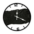 thumbnail image 1 of Luzkey Wall Clock Silent Wood Decor Wall Hanging Clock Non Ticking Rustic Country Artistic Tree Rings Pattern Suitable for Office Living Room Bedroom Kitchen black, 1 of 8