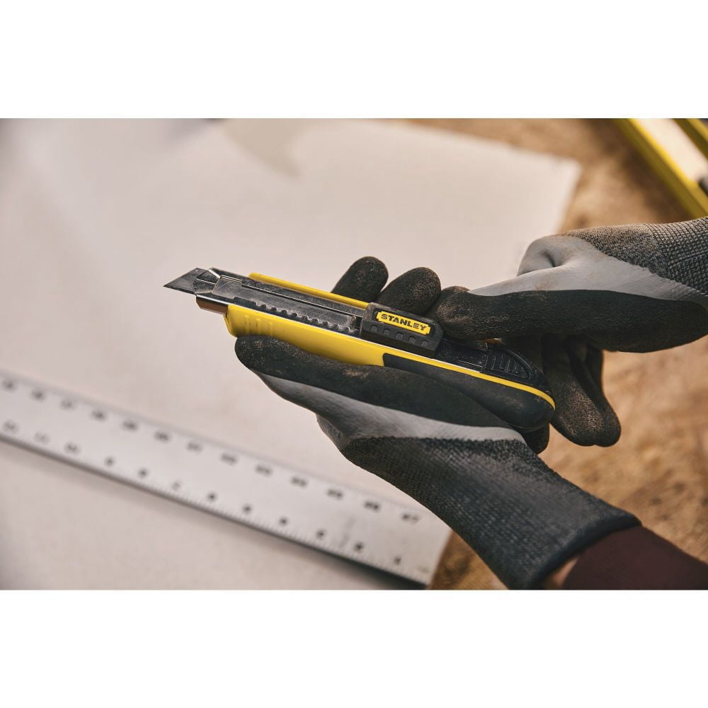 STANLEY 10-481 Snap-Off Utility Knife, Retractable, Snap-Off, General Purpose