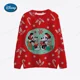 thumbnail image 2 of Suéter navideño de pareja de Mickey Mouse con dibujos animados de Disney Suéter fino de otoño para mujer/hombre Ropa de mujer de los años 90, 2 of 5