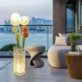 thumbnail image 2 of Wisfor 130CM Dimmable Standing Floor Lamp Flower Rattan LED Night Light Home Art Decor, 2 of 17
