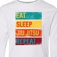 thumbnail image 4 of Inktastic Eat Sleep Jiu Jitsu Repeat Long Sleeve Youth T-Shirt, 4 of 5