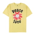 thumbnail image 5 of Junk Food Mens Peace Love Flower Camiseta gráfica amarilla L, 5 of 5