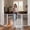 White, variant on Pet Gate,Domipet Foldable Dog Fence Indoor, 32''Height Dog Gate for Fireplace,Kitchen,White