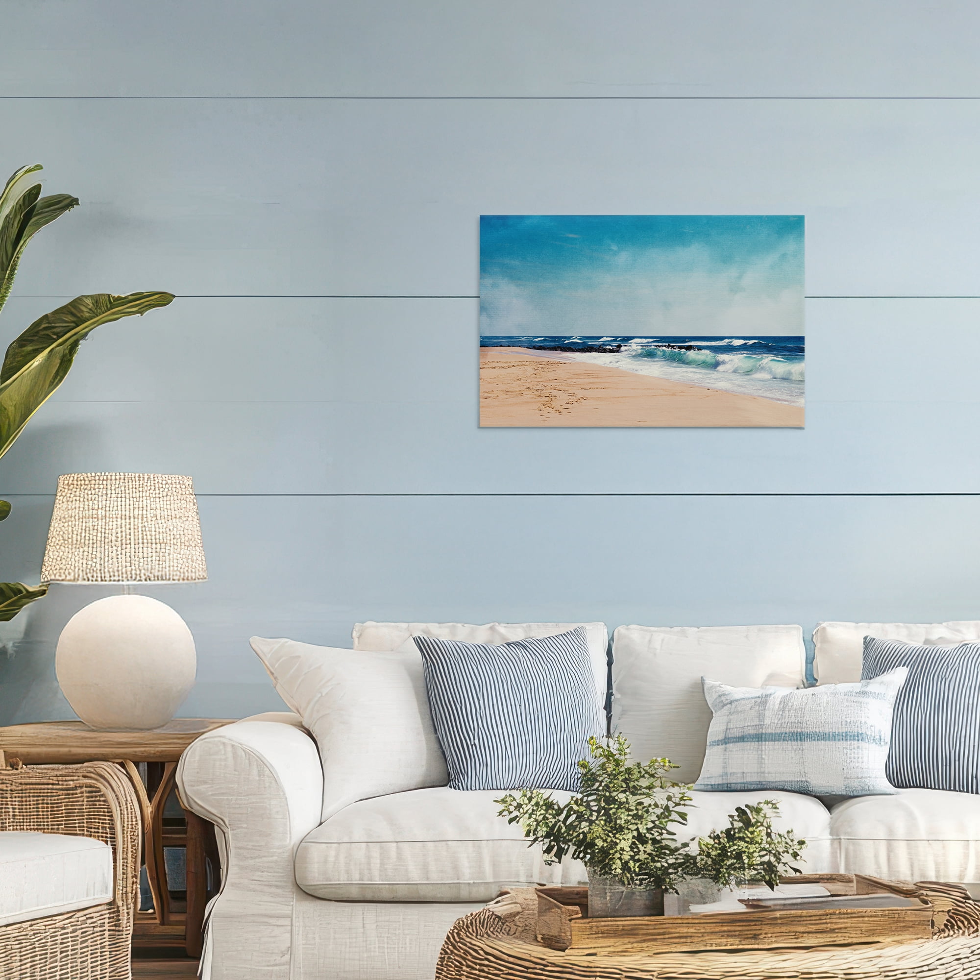 Stupell Industries Atlantic Waves Shoreline Canvas Wall Art, design by Dirk Wüstenhagen
