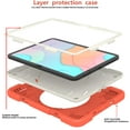 thumbnail image 3 of Elehold 3 Layers Multi-Functional Case foriPad 10th Gen 10.9" (2022) Case,with Heavy Duty Shock Resistant Rugged Protection Shoulder Strap Ring Kickstand Protective Case,Orange, 3 of 11