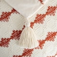 thumbnail image 3 of Fancy Homi Set of 2 Burnt Orange Decorative Throw Pillow Covers 20x20 inch for Couch Bed Sofa Living Room Office, Aesthetic Organic Farmhouse Home Decor, Woven Textured Cushion Case with Tassels, 3 of 7