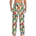 thumbnail image 3 of Goofa Retro With Joysticks Pattern Printed Soft Pajama Pants for Men, Wide Leg Comfy Casual Lounge Yoga Pants-Small, 3 of 9