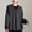 Dark Gray, variant on Delayuji Womens Button Up Cardigan Sweaters Long Sleeve Crew Neck Soft Lightweight Tie up Knit Loose Sweater Tops Spring Outfit L-5XL