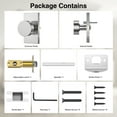 thumbnail image 6 of Scifil Door Knob, Privacy Brushed Door Knobs with Lock, Rectangle Modern Door Handles, Satin Nickel, 6 of 7