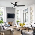 thumbnail image 3 of Vaczon 48" Modern Smart Black Reversible Blades DC Motor Ceiling Fan with LED Light and Remote,APP Control, 3 of 15