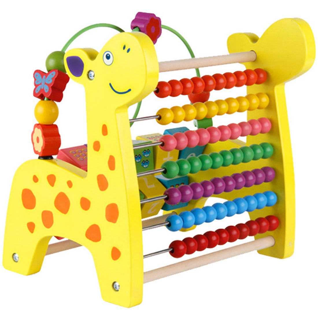 Multifunction Fawn Beads Counting Frame Toys Creative Wooden Toys Baby