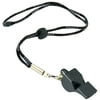 EastPoint Sports Classic Official Whistle with Lanyard - Black, Pea-less Design