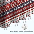 thumbnail image 6 of Red Christmas Deer and Snowflake Pattern Shower Curtain 84"x72" ,Bathroom Decorative Shower Curtains Set with 12 Hooks,Modern Waterproof Washable Shower Curtain, 6 of 6