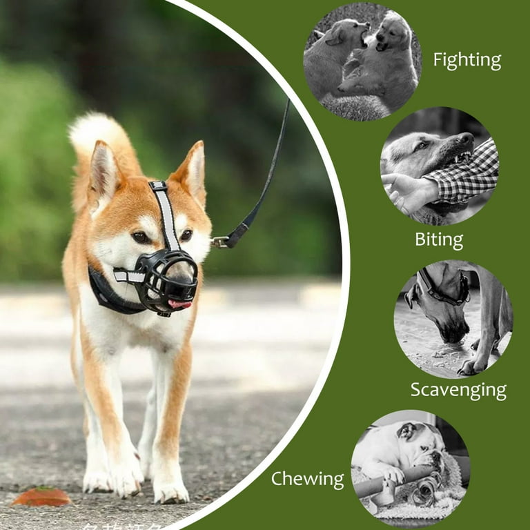 Dog Muzzle Breathable Basket Muzzles for Large and X Large Dogs Stop Biting Barking and Chewing Best for Aggressive Dogs