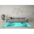 thumbnail image 3 of Ahgly Company Indoor Rectangle Oriental Turquoise Blue Industrial Area Rugs, 6' x 9', 3 of 4
