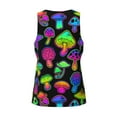 thumbnail image 5 of Gaeub Bright Mushrooms Men's Athletic Tank Top, Workout Sleeveless Shirts, Running Tank Tops for Gym, Running, Training - X-Large, 5 of 9