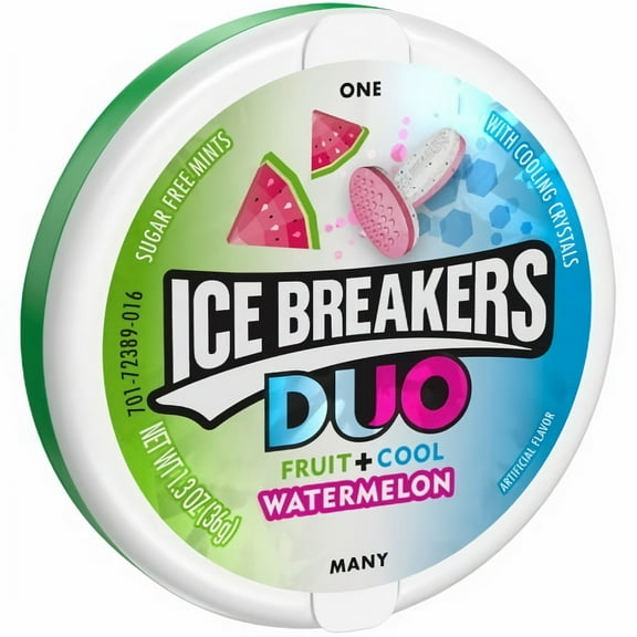 Ice Breakers Duo Watermelon Flavored Mints (Pack of 4)