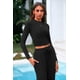 thumbnail image 5 of Conjunto de 2 Piezas para Mujer PRETTYGARDEN Top Corto y Pantalones de Pierna Ancha M, 5 of 8