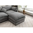 thumbnail image 6 of Tabaray 101" Sectional Sofa Couch, Modular L Shaped Sectional Sofas, Comfort L Sofa Couch for Living Room Sleeper Comfy Furniture Modern Couch Sofa with Chaise Ottoman Office Apartment,  (Grey ), 6 of 7