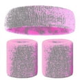 thumbnail image 3 of Sweatbands Set Colorful Headband Wristband Elastic Athletic Sweat Absorbing Sweatband Niuniu, 3 of 4